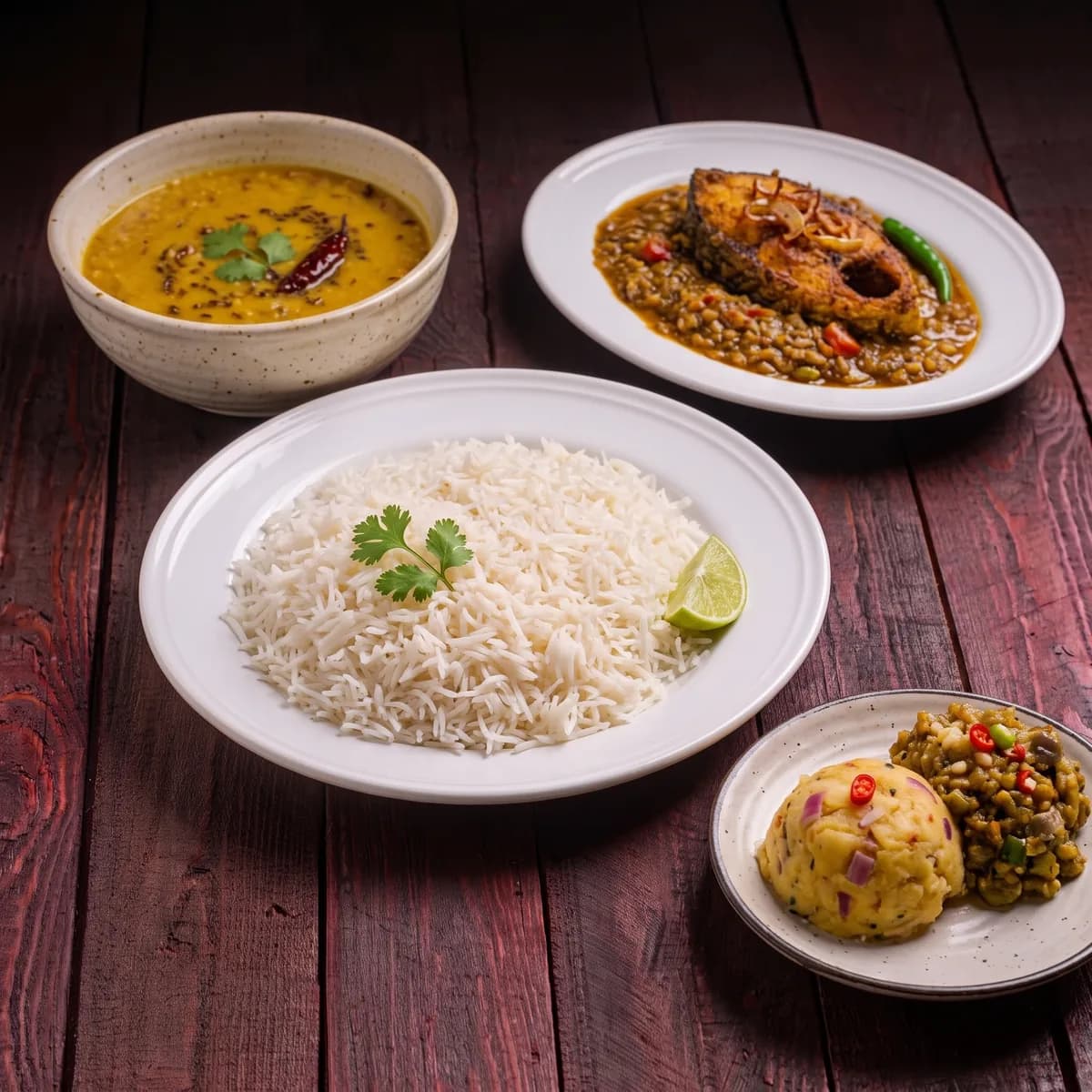 Bangla dishes from Shada Vaat